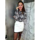LAYLA fehér bőr hatású alj