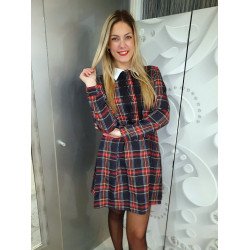 X-MAS galléros kockás ruha AKCIÓS KOLLEKCIÓ