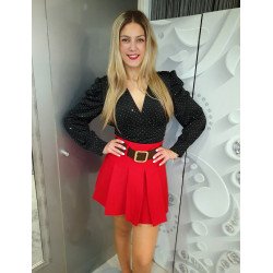 ZINA piros rakott alj AKCIÓS KOLLEKCIÓ