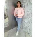 LEILA rózsaszín tavaszi kabát
