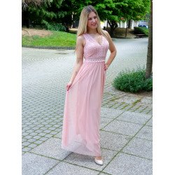 VANESSZA rózsaszín alkalmi maxi ruha AKCIÓS KOLLEKCIÓ