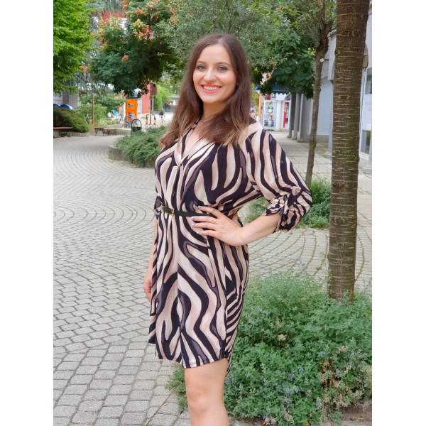 CRISTINE mintás ruha