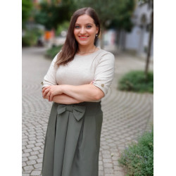 LÍDIA bézs-ezüstös kötött felső ŐSZI ÚJDONSÁGOK