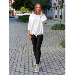 NINA fehér pulóver ŐSZI ÚJDONSÁGOK
