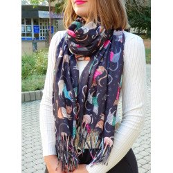 FEKETE cicás sál KIEGÉSZÍTŐK