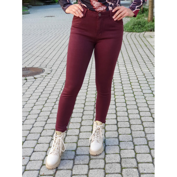 MOON GIRL burgundi nadrág