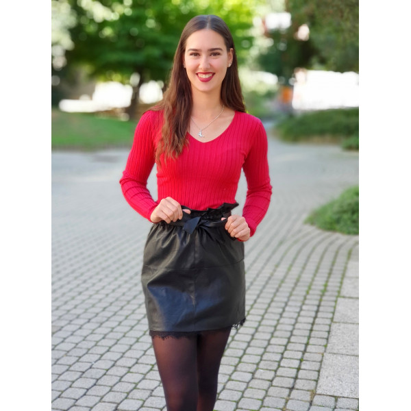REBY bordó kötött felső