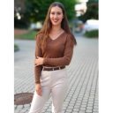 MAONA barna kötött felső