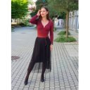 SÍRIA feket tüll alj