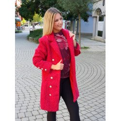ZIVA bordó szövetkabát