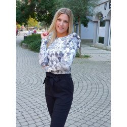 KIKIRIKI szürke mintás felső ŐSZI ÚJDONSÁGOK