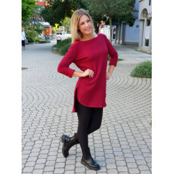 AUDRY burgundi tunika