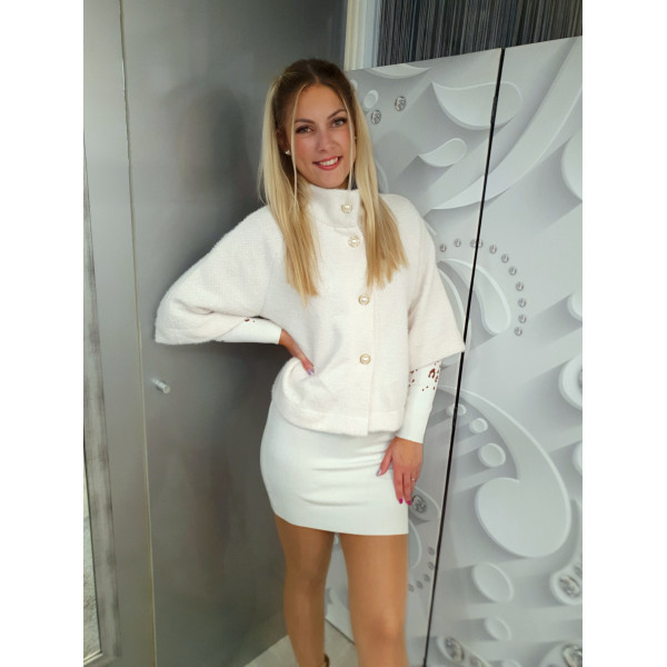 LÉNA krém poncsó