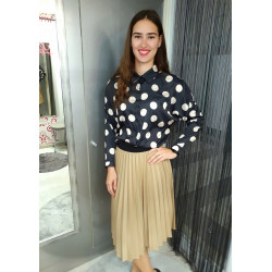 PRETTY pöttyös szatén ing ŐSZI ÚJDONSÁGOK