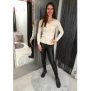 MELY bézs kötött felső