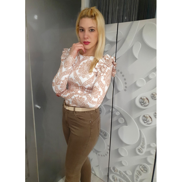 KIKIRIKI mintás felső