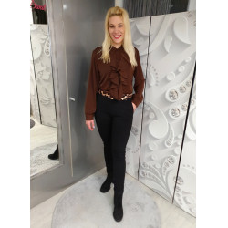 LOVELY barna zsabós ing