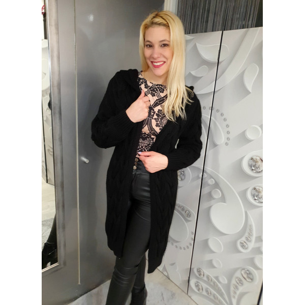 FANNY fekete kardigán