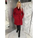 FANKA bordó szövetkabát