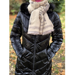 KRÉM-szürke mintás sál KIEGÉSZÍTŐK