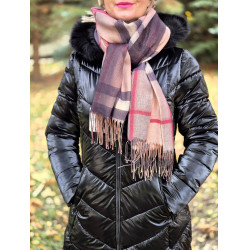 KOCKÁS csillogós sál KIEGÉSZÍTŐK