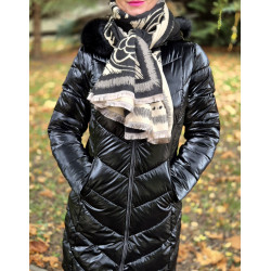 SÖTÉTSZÜRKE -KRÉM mintás sál KIEGÉSZÍTŐK