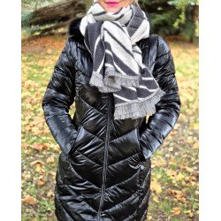 SZÜRKE-KRÉM mintás sál KIEGÉSZÍTŐK