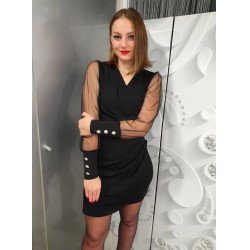 ELEGANT fekete alkalmi ruha