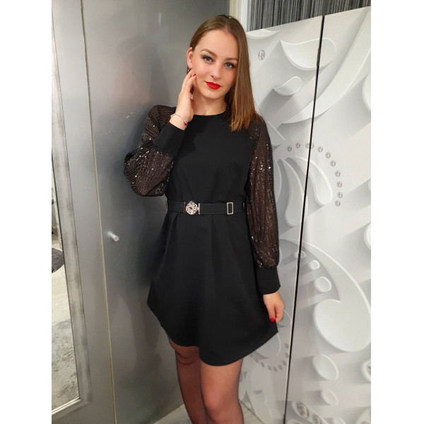 ALESSA fekete alkalmi ruha