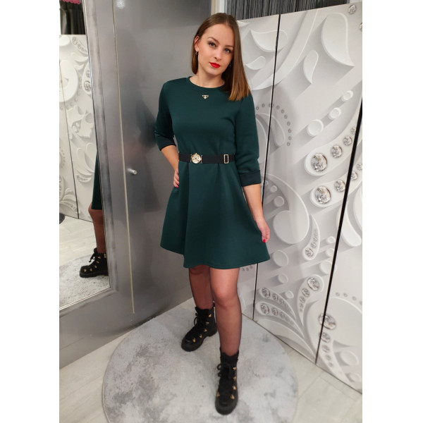 BERNY sötétzöld ruha