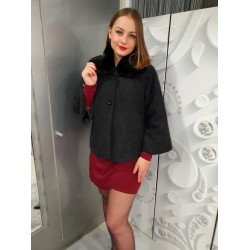 MELITTA fekete szövetkabát ŐSZI/TÉLI ÚJDONSÁGOK