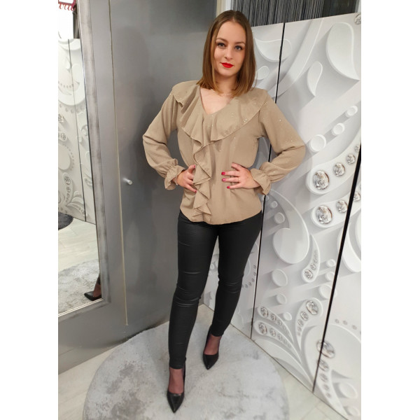 VENIRA mogyoróbarna felső