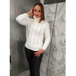 BELLE krémfehér kötött pulóver ŐSZI ÚJDONSÁGOK