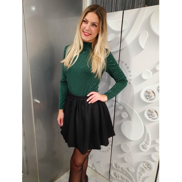 DIVINA zöld köves felső