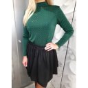 DIVINA zöld köves felső