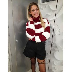 VERO csíkos pulóver