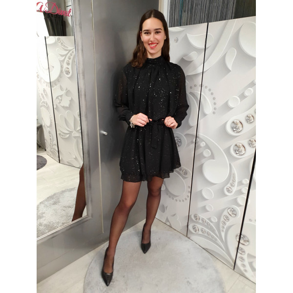 LARINA fekete alkalmi ruha