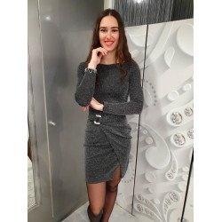 KYRA fekete-ezüst ruha ŐSZI/TÉLI ÚJDONSÁGOK