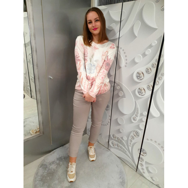 MELDY virágmintás felső