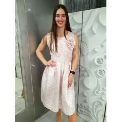 DÍVA púder rózsaszín ruha ÚJ TAVASZI KOLLEKCIÓ