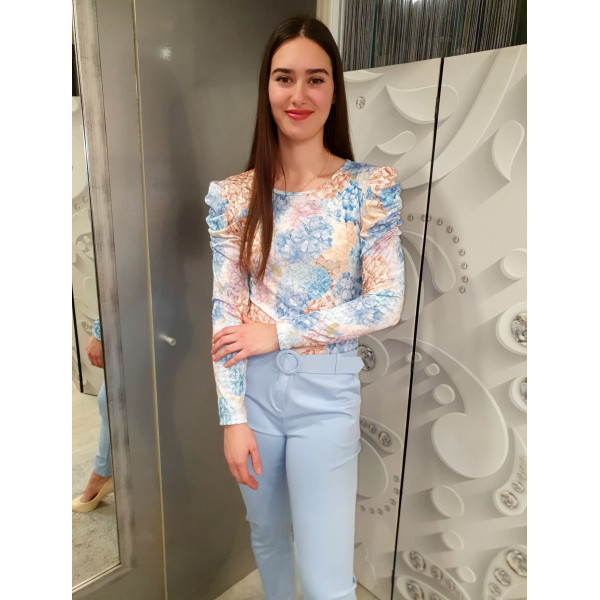 BLANCA virágmintás felső