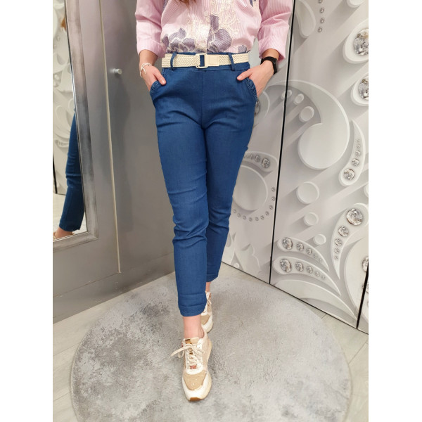 SHAPE BLUE farmerhatású nadrág