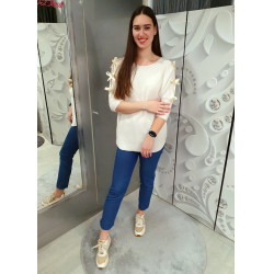 SHAPE BLUE farmerhatású nadrág