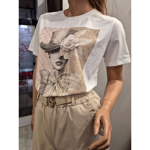 PEG nyomott mintás felső