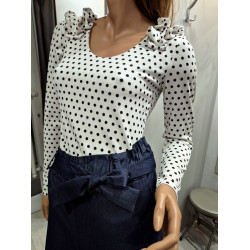 HANNA pöttyös felső