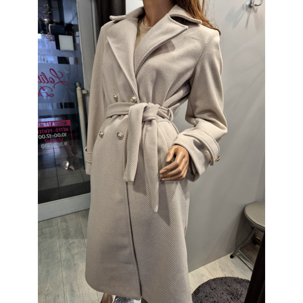 WELLA bézs szövetkabát