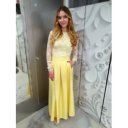 PAMELA sárga maxi alj