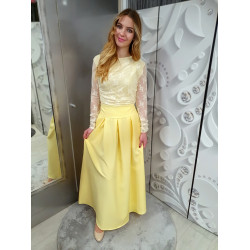 PAMELA sárga maxi alj