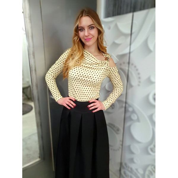 HOLLY pöttyös felső