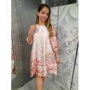 SOFIA SATIN púder ruha